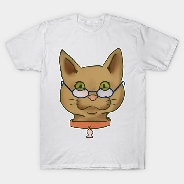 Cat Wearing Sunglasses T-Shirt by jw608